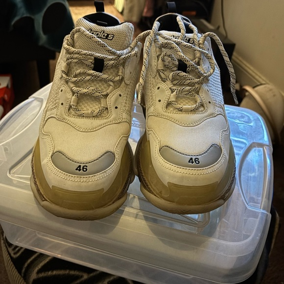 Balenciaga Triple S Sneakers in Off-White